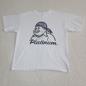 FUBU Fat Albert Graphic T-Shirt Mens XL White Short Sleeve Heavyweight Cotton